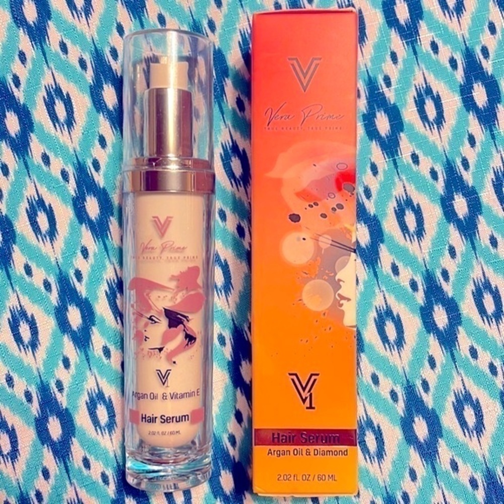 Brand New Hair Strengthening Serum Heat Protectant Argan Oil Vitamin E